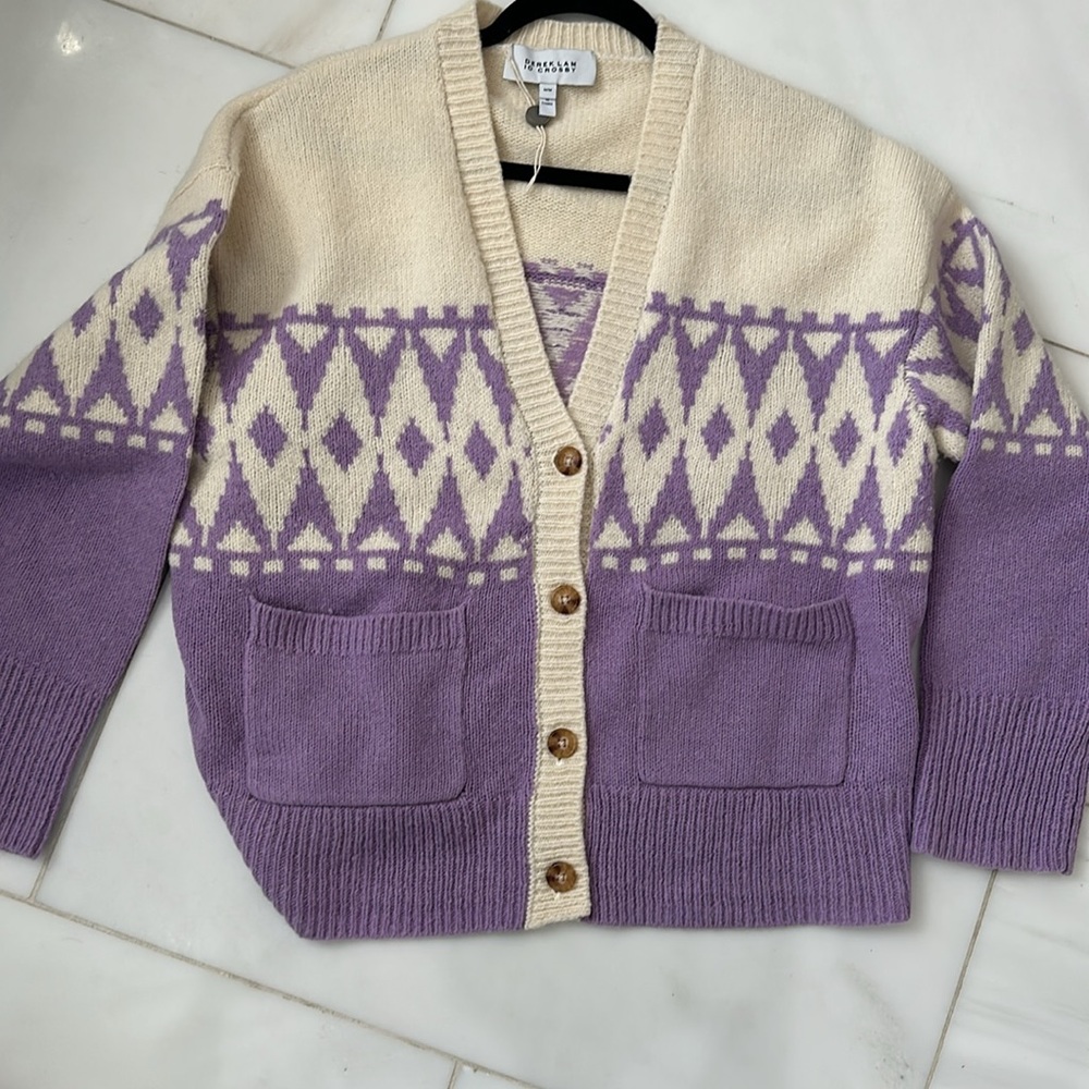 Derek Lam 10 Crosby Fair Isle Cardigan Bonnie